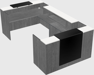 Reception desk u-shape
