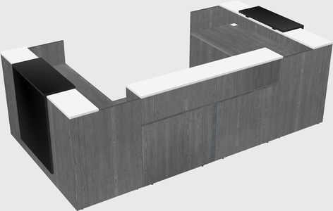 Reception desk u-shape