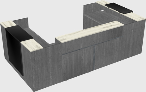 Reception desk u-shape