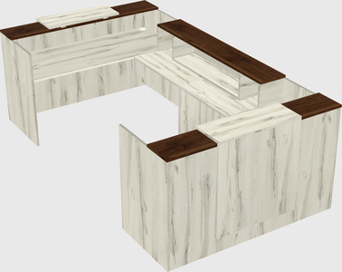 Reception desk u-shape