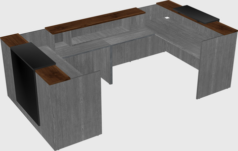 Reception desk u-shape