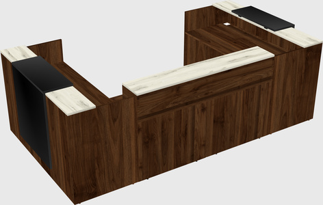 Reception desk u-shape