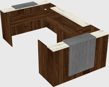 Reception desk u-shape