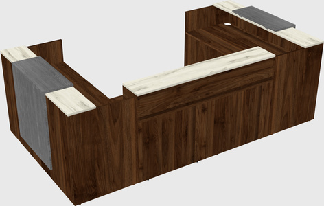 Reception desk u-shape