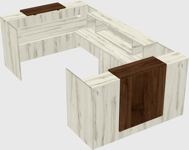 Reception desk u-shape