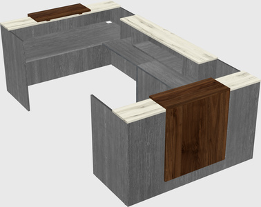 Reception desk u-shape