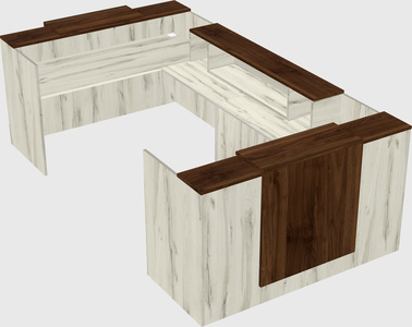 Reception desk u-shape