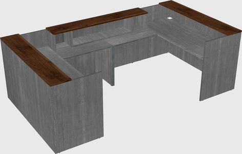 Reception desk u-shape