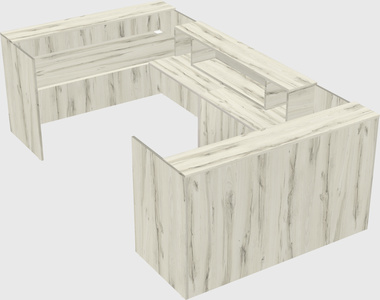 Reception desk u-shape