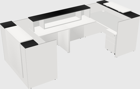 Reception desk u-shape