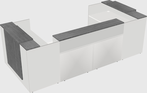 Reception desk u-shape