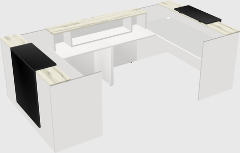 Reception desk u-shape