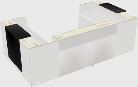 Reception desk u-shape