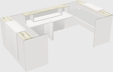 Reception desk u-shape