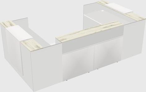 Reception desk u-shape