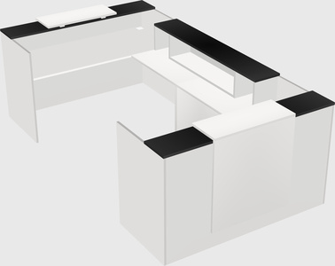 Reception desk u-shape