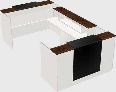 Reception desk u-shape
