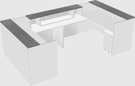 Reception desk u-shape