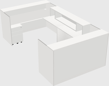 Reception desk u-shape