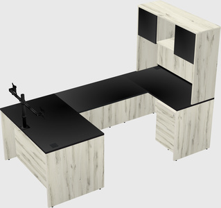 U-shaped desk