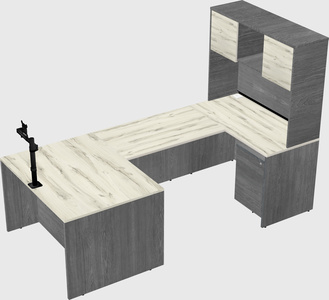 U-shaped desk