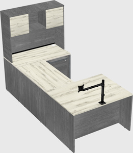 U-shaped desk