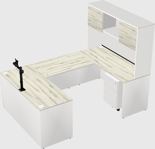U-shaped desk