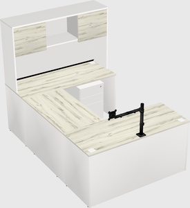 U-shaped desk