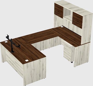 U-shaped desk