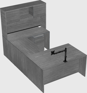 U-shaped desk