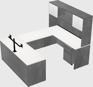 U-shaped desk