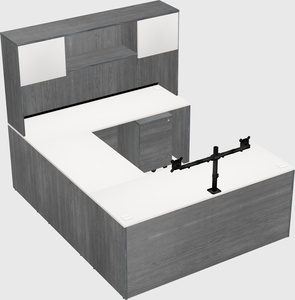 U-shaped desk