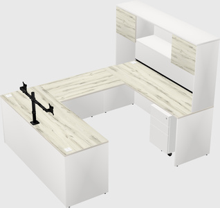 U-shaped desk