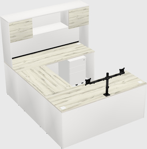 U-shaped desk