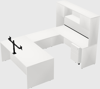 U-shaped desk