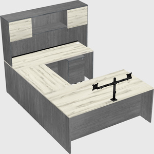 U-shaped desk