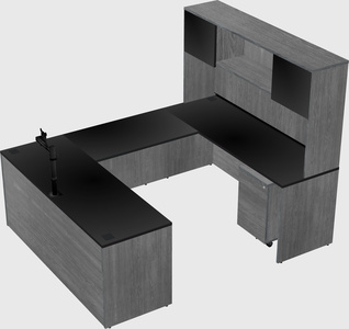 U-shaped desk