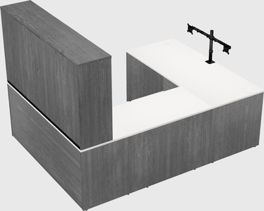 U-shaped desk