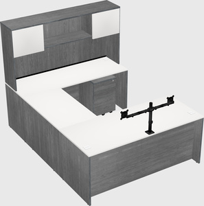 U-shaped desk