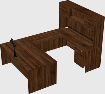 U-shaped desk