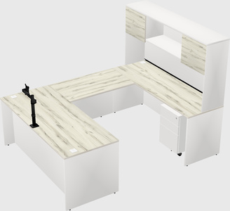 U-shaped desk