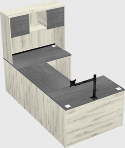 U-shaped desk
