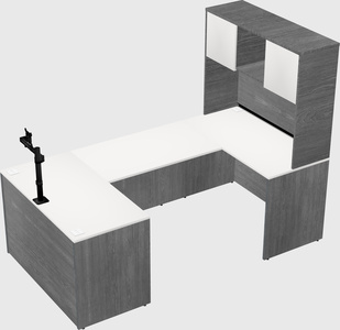 U-shaped desk