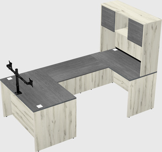 U-shaped desk