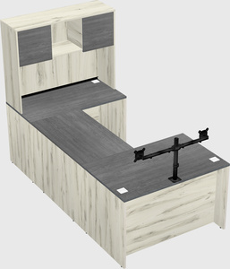 U-shaped desk
