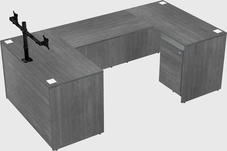 U-shaped desk