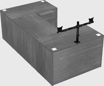 U-shaped desk