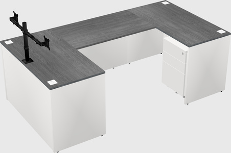 U-shaped desk