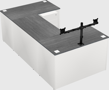 U-shaped desk