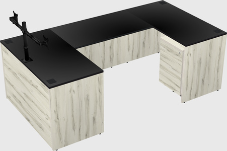 U-shaped desk